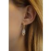 Zlaté visiace náušnice ADRIANA so zirkónmi