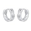 Strieborné náušnice kruhy ALLEGRA