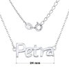 Strieborná retiazka s menom Petra