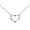 Strieborný náhrdelník srdce