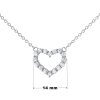 Strieborný náhrdelník srdce