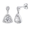 Strieborné náušnice so zirkónmi