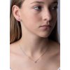 Strieborný darčekový set so Swarovski ® Zirconia 4 mm