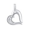 Strieborný prívesok srdce