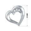 Strieborný prívesok srdce