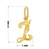 Zlatý prívesok písmeno Z