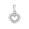 Strieborný prívesok SRDCE sa Swarovski ® Zirconia