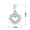 Strieborný prívesok SRDCE sa Swarovski ® Zirconia