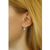 Strieborné náušnice s čírymi Swarovski ® zirkónmi