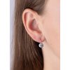 Strieborné náušnice s čírymi Swarovski ® zirkónmi