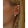 Strieborné srdiečkové náušnice so Swarovski ® zirkónmi