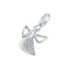 Strieborný prívesok anjel so zirkónmi