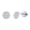 Strieborné náušnice s čírymi Brilliance Zirconia