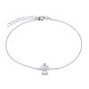 Strieborný náramok anjel s čírymi Brilliance Zirconia