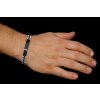 Náramok pre mužov AXTON z chirurgickej ocele 21 cm