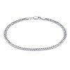 Strieborný náramok Double Rombo 4mm