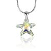 Strieborný prívesok Starfish 16mm Crystal AB so Swarovski® Crystals