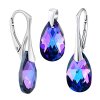 Strieborná súprava s kryštálmi Swarovski® Crystals drop HELIOTROPE