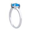 Strieborný prsteň Ebbie s modrým opálom