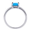 Strieborný prsteň Ebbie s modrým opálom