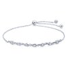 Dámsky strieborný náramok so zirkónmi