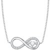 Strieborný náhrdelník nekonečné srdce