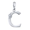 Keltský striboerný prívesok písmeno C