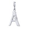 Keltský strieborný prívesok písmeno A