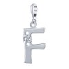 Keltský strieborný prívesok písmeno F