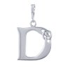 Keltský strieborný prívesok písmeno D