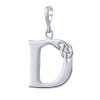 Keltský strieborný prívesok písmeno D