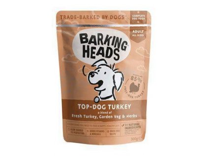 BARKING HEADS Top-Dog Turkey kapsička NEW 300g