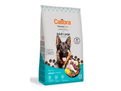 calibra dog premium line adult large 12 kg new