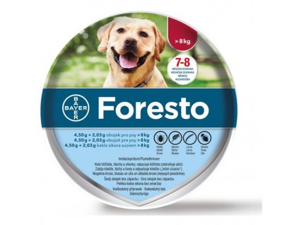 Foresto 4,50g+2,03g obojek pro psy nad 8kg obojek 1ks 70 cm