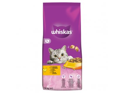 Whiskas Dry s kuřecím masem a játry 14kg