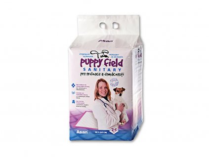 4426 pleny asan puppy field sanitary pro zvirata 90x60cm 25ks