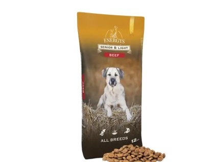 premium senior light all breeds beef 12 kg