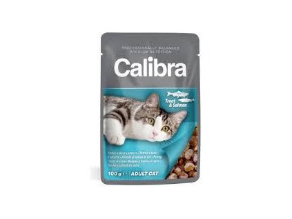 Calibra Cat kapsa pstruh a losos v omáčce 100g
