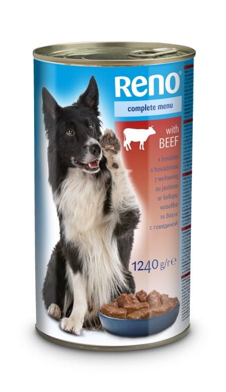 RENO Dog hovězí, kousky 1240 g