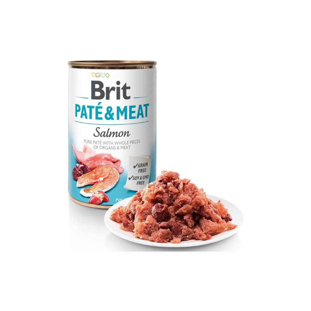 Brit Dog konz Paté & Meat Salmon Hmotnost: 400 g