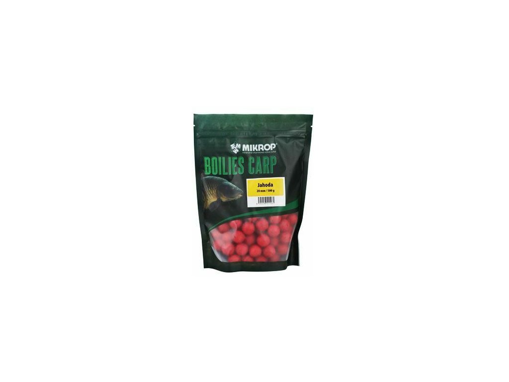 MIKROP Boilies Carp pro ryby 0,5kg 20mm Jahoda