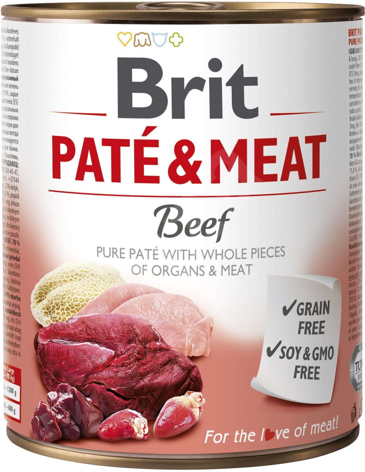 Brit Dog konz Paté & Meat Beef Hmotnost: 800 g