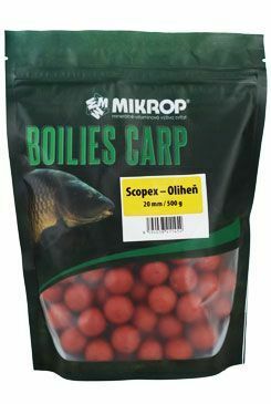 MIKROP Boilies Carp pro ryby 0,5kg 20mm Scopex-oliheň