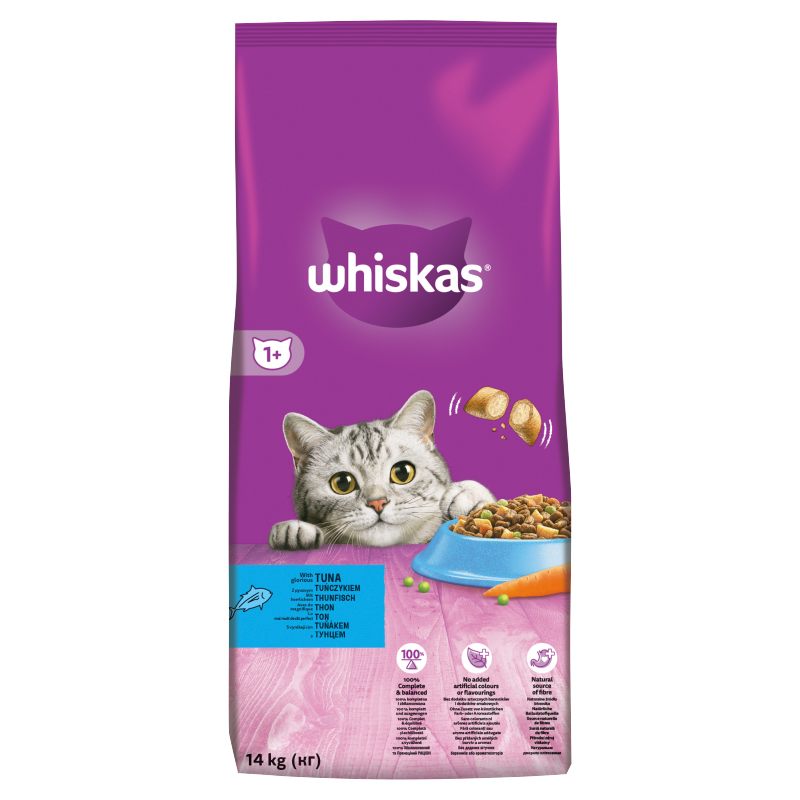 Whiskas Suché Tuňák - 14kg