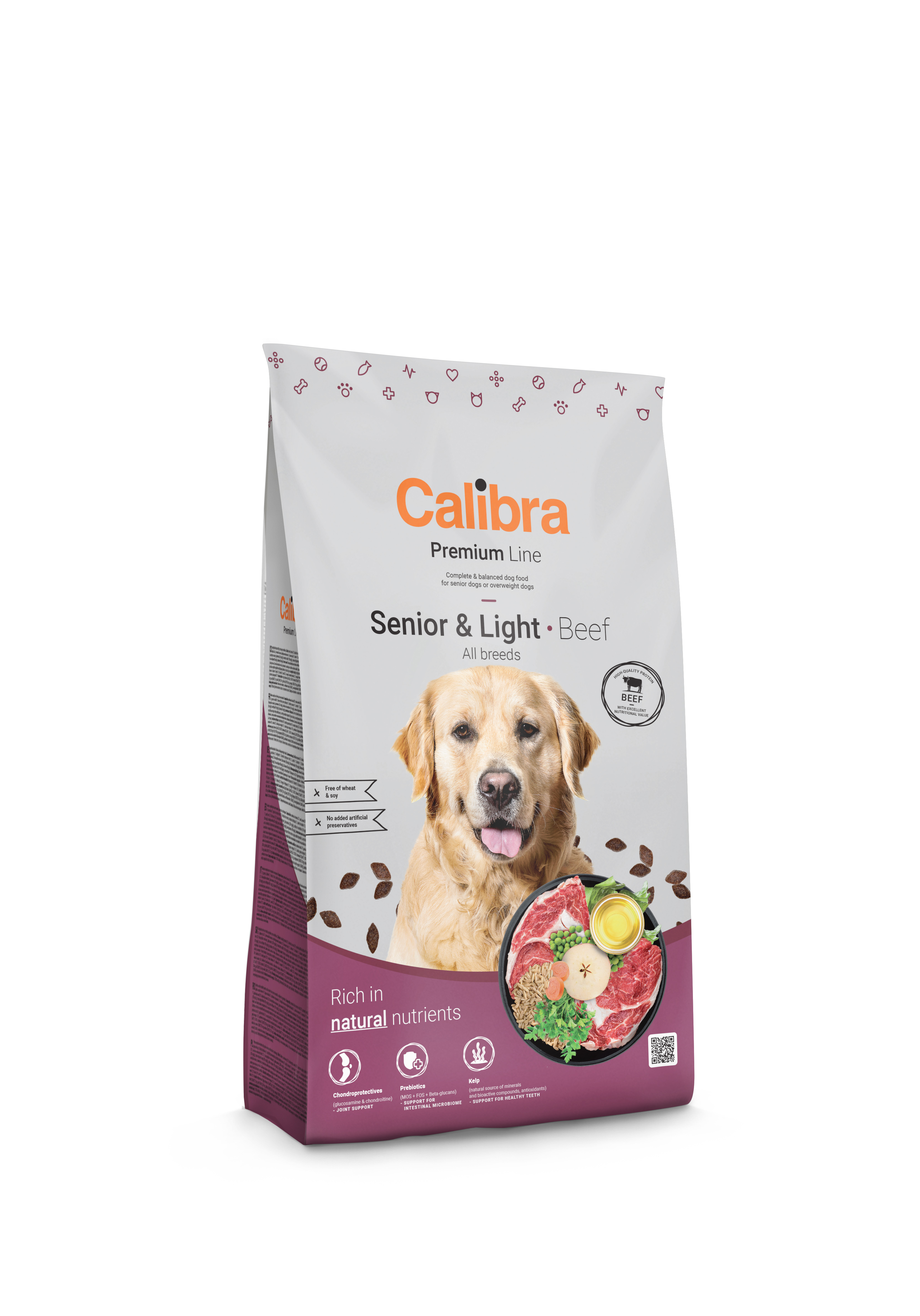 Calibra Premium Calibra Dog Premium Line Senior&Light Beef 12kg