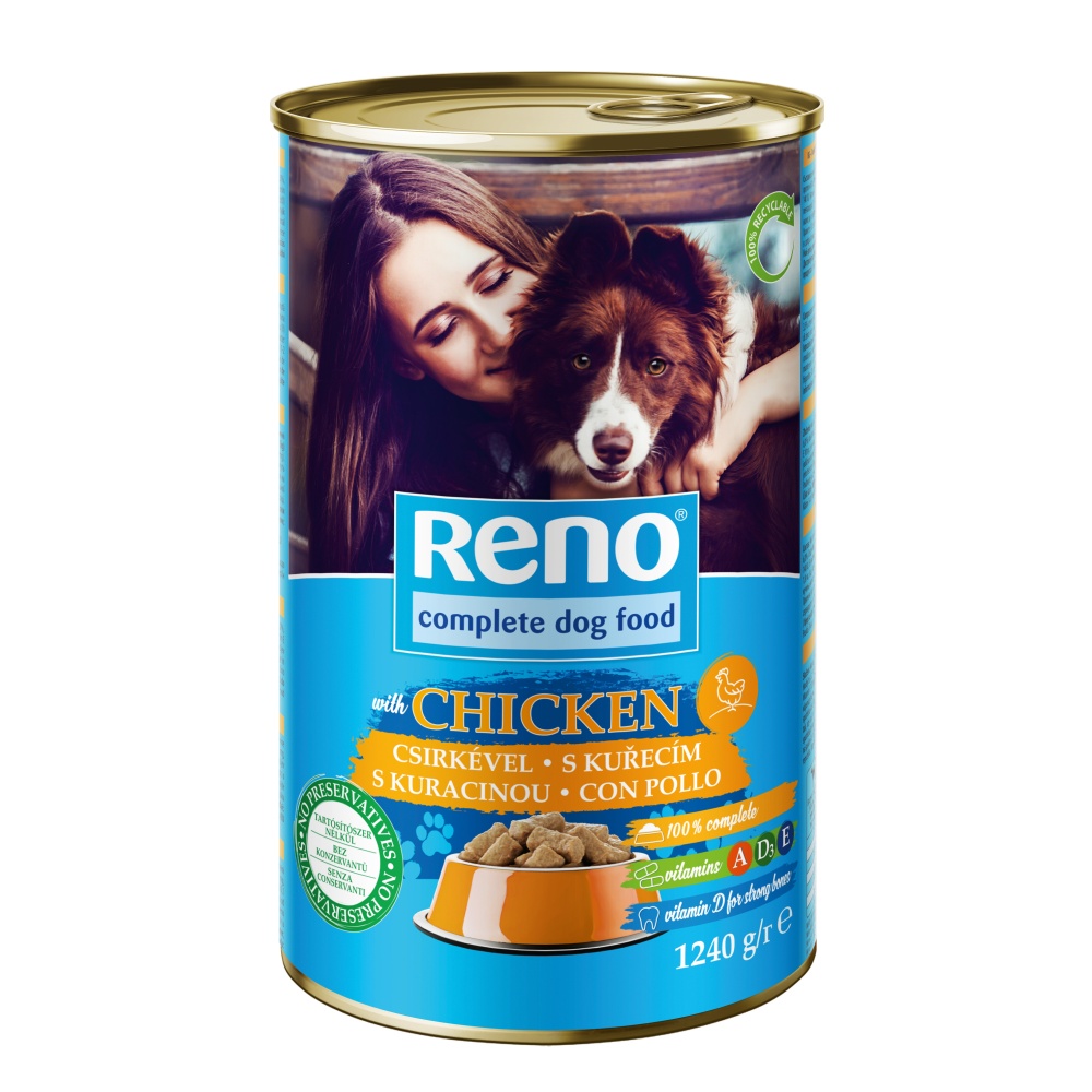 RENO Dog kuřecí, kousky 1240 g