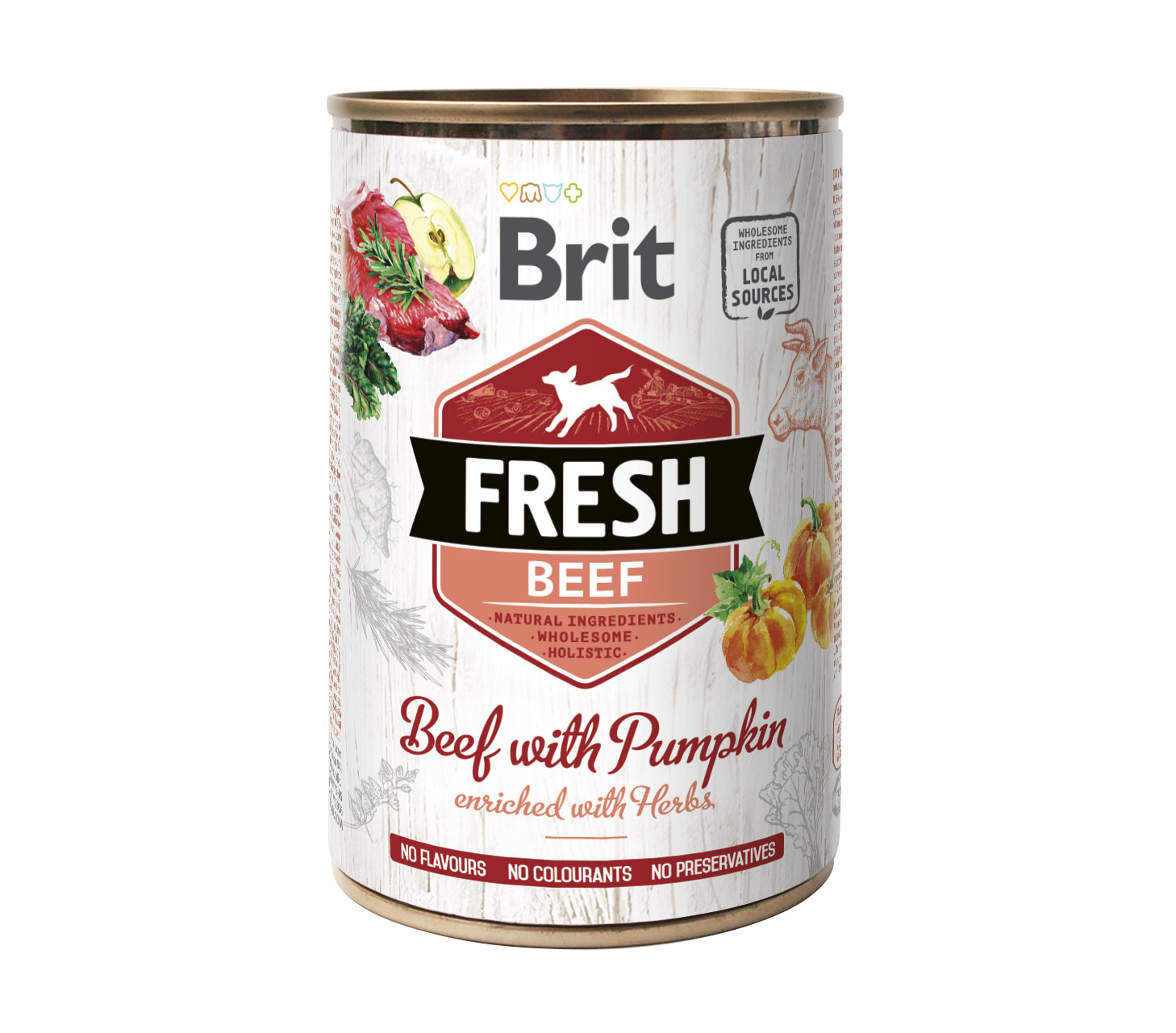 Levně Brit Fresh Dog konz Beef with Pumpkin 400g