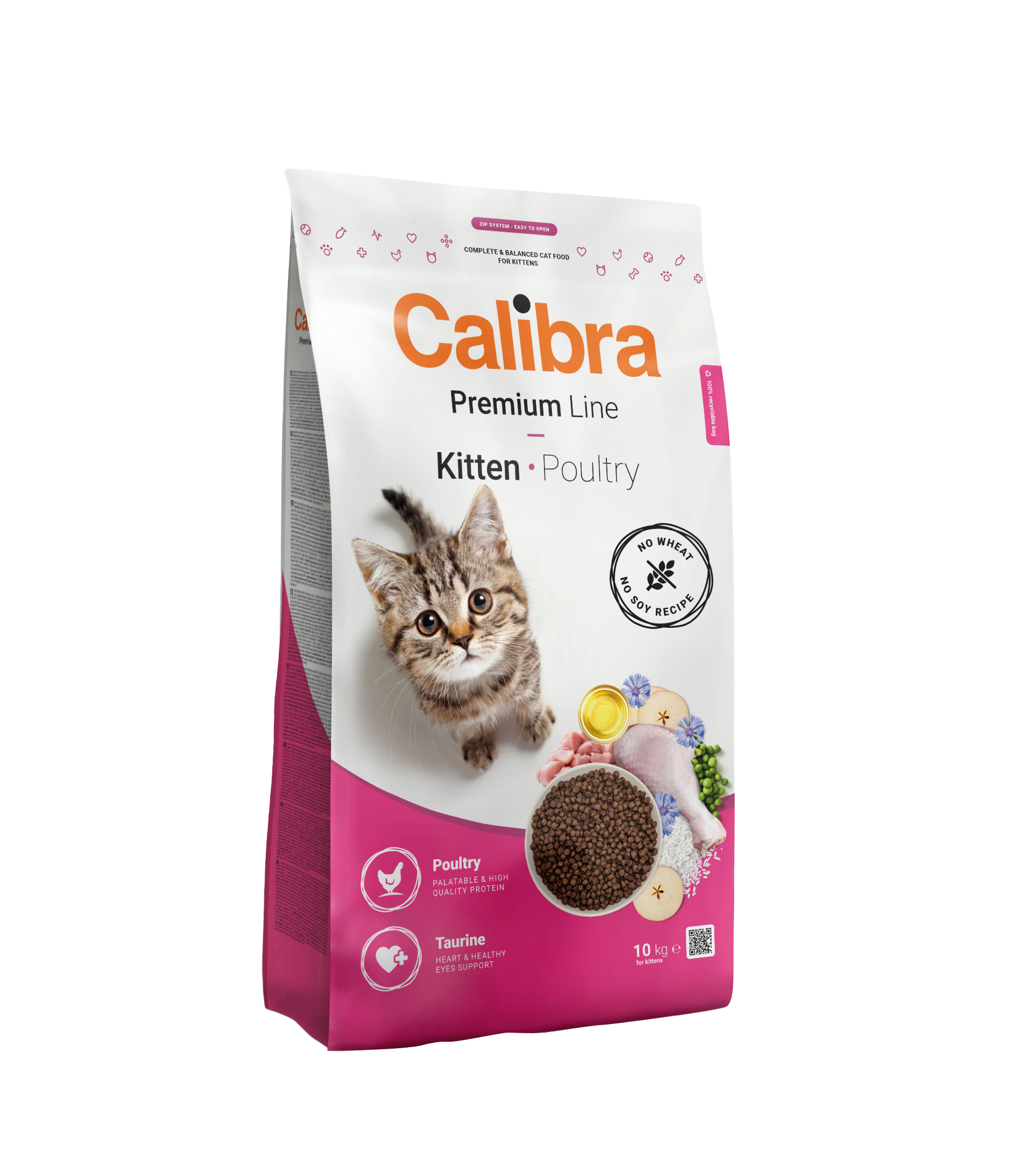 Calibra Premium Calibra Cat Premium Line Kitten Poultry 10kg