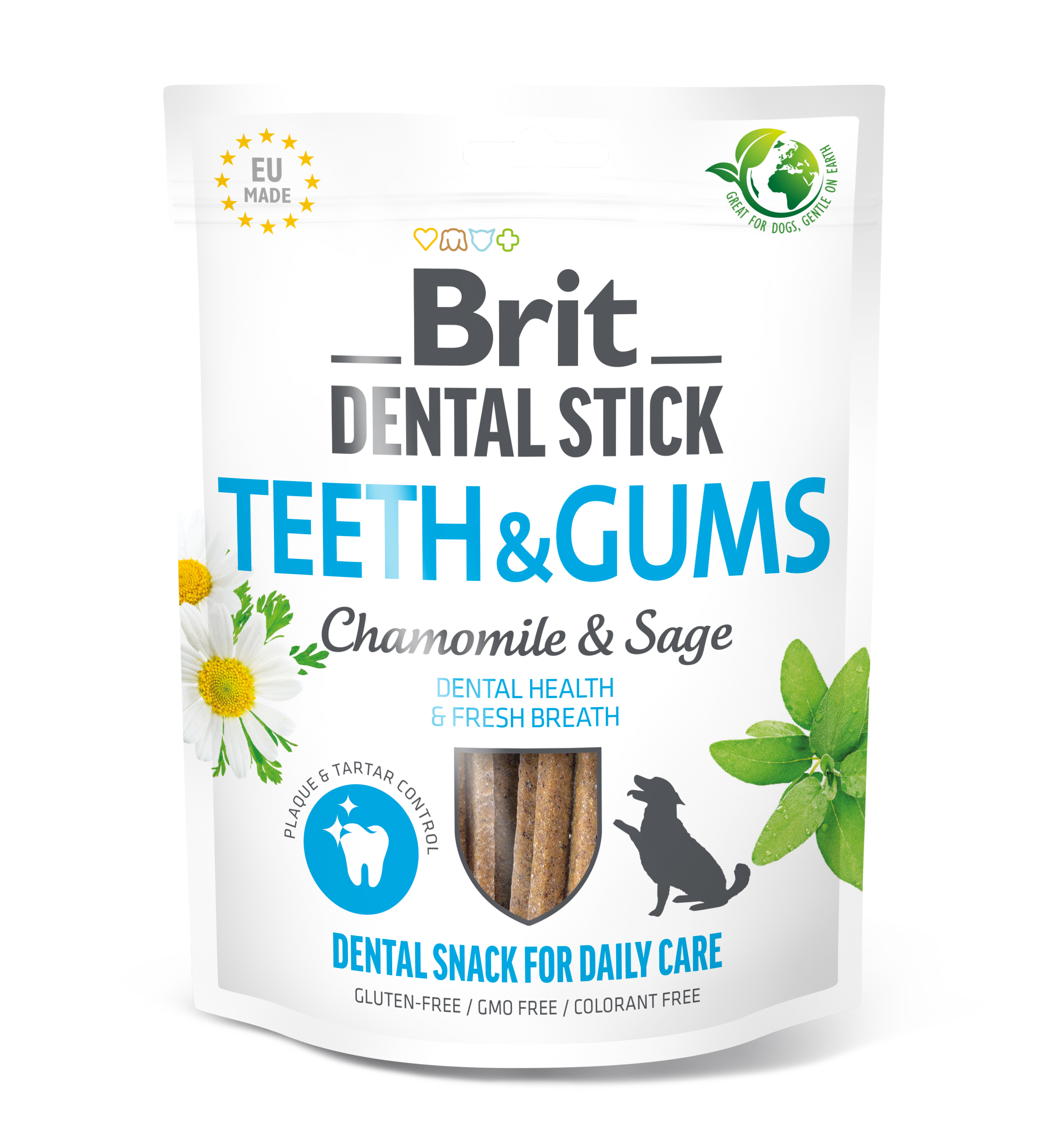 Brit Dental Stick Teeth & Gums with Chamomile & Sage 7 pcs 251 g