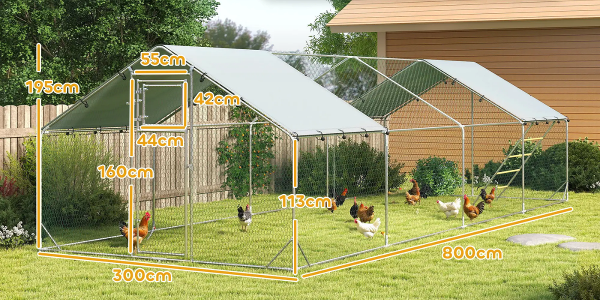 vybeh-pro-drubez-s-bidlem-pawhut-d51-436v03sr-3x8x1-95m-rozmery